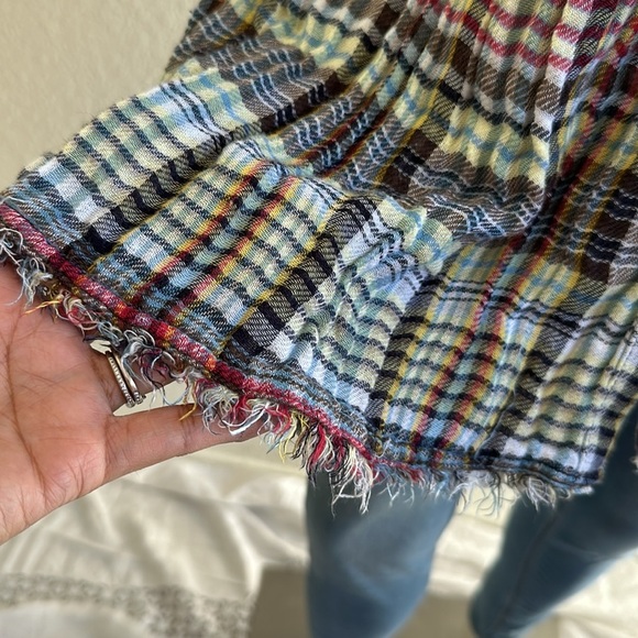 Free People Come On Over Plaid Button Down Shirt - Picture 6 of 12